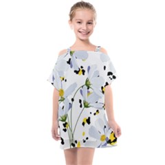 Tree Poppies  Kids  One Piece Chiffon Dress by Sobalvarro