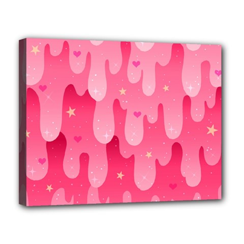 Rose Slime  Canvas 14  X 11  (stretched) by Sobalvarro