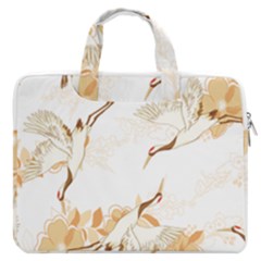 Birds And Flowers  Macbook Pro Double Pocket Laptop Bag by Sobalvarro