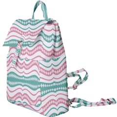 Waving Lines Vivid Pattern Buckle Everyday Backpack by dflcprintsclothing