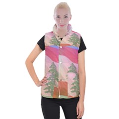 Lebanon Women s Button Up Vest by AwesomeFlags