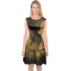 Surreal Steampunk Queen From Fonebook Capsleeve Midi Dress by 2853937
