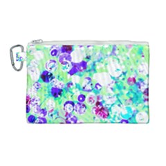 Sequins And Pins Canvas Cosmetic Bag (large) by essentialimage