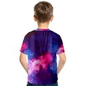 Colorful Pink and Blue Disco smoke - mist, digital art Kids  Sport Mesh Tee View2