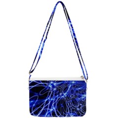 Lines Flash Light Mystical Fantasy Double Gusset Crossbody Bag by Dutashop