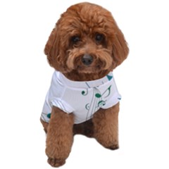 Music Notes Dog T-shirt by Dutashop