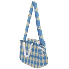 Pattern Texture Chevron Rope Handles Shoulder Strap Bag by Dutashop