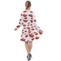 Summer Watermelon Pattern All Frills Chiffon Dress View2