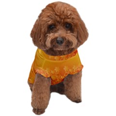 Fractal Yellow Orange Dog T-shirt by Dutashop