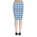 Geometric Dots Pattern Midi Wrap Pencil Skirt View2