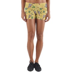 Kuala Bears Yoga Shorts by designsbymallika