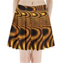Wave Abstract Lines Pleated Mini Skirt View1