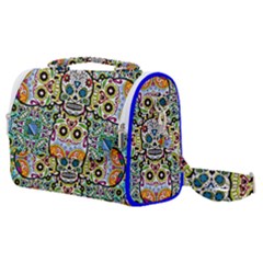 Sugar Skulls Pattern Satchel Shoulder Bag by ExtraAwesomeSauce