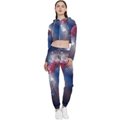 Galaxy Cropped Zip Up Lounge Set by ExtraAwesomeSauce
