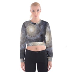 Spiral Galaxy Cropped Sweatshirt by ExtraAwesomeSauce