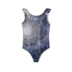 Spiral Galaxy Kids  Frill Swimsuit by ExtraAwesomeSauce
