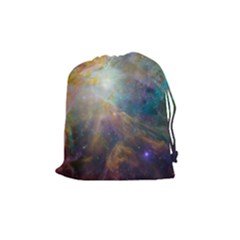 Colorful Galaxy Drawstring Pouch (medium) by ExtraAwesomeSauce