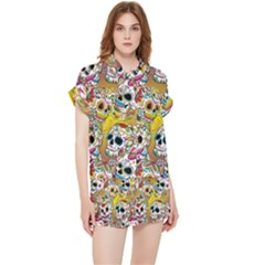 Sugar Skulls Chiffon Lounge Set by ExtraAwesomeSauce
