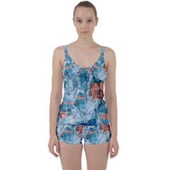 Retro Girls Tie Front Two Piece Tankini by ExtraAwesomeSauce
