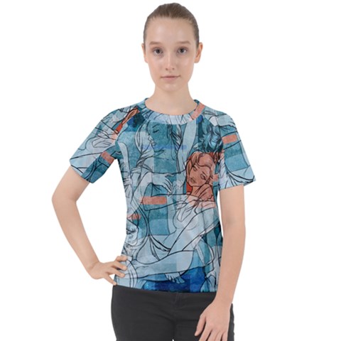 Retro Girls Women s Sport Raglan Tee by ExtraAwesomeSauce