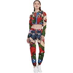 Geisha Geisha Cropped Zip Up Lounge Set by ExtraAwesomeSauce