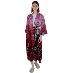 Knight Maxi Satin Kimono by ExtraAwesomeSauce