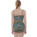 Sugar Skulls Pattern Tie Front Two Piece Tankini View2