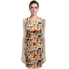 Garden Of Love Classic Sleeveless Midi Dress by designsbymallika