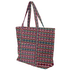 Native American Pattern Zip Up Canvas Bag by ExtraAwesomeSauce