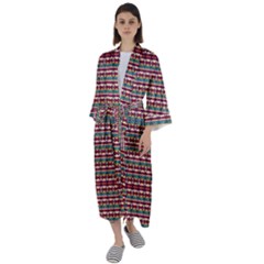 Native American Pattern Maxi Satin Kimono by ExtraAwesomeSauce