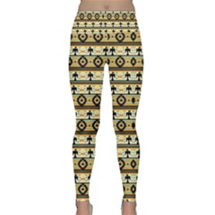 Native American Pattern Lightweight Velour Classic Yoga Leggings by ExtraAwesomeSauce