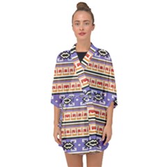 Native American Pattern Half Sleeve Chiffon Kimono by ExtraAwesomeSauce