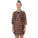 Native American Pattern Half Sleeve Chiffon Kimono View1