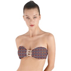 Native American Pattern Twist Bandeau Bikini Top by ExtraAwesomeSauce