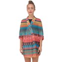 Native American Pattern Half Sleeve Chiffon Kimono View1