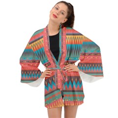 Native American Pattern Long Sleeve Kimono by ExtraAwesomeSauce