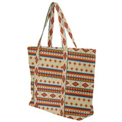 Native American Pattern Zip Up Canvas Bag by ExtraAwesomeSauce