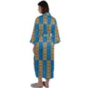 Tartan Pattern Maxi Satin Kimono View2