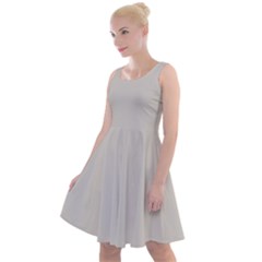 Abalone Grey Knee Length Skater Dress by FashionBoulevard