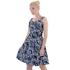 Ice Knot Knee Length Skater Dress by MRNStudios