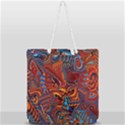 Phoenix Rising Colorful Abstract Art Full Print Rope Handle Tote (Large) View2