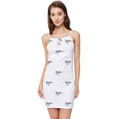 Tribal Style Symbol Drawing Print Pattern Summer Tie Front Dress by dflcprintsclothing