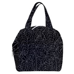 Autumn Leaves Black Boxy Hand Bag by Dutashop