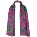 Modern Floral Collage Print Pattern Long Sheer Chiffon Scarf  View1