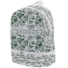 Green Leaves Zip Bottom Backpack by Eskimos