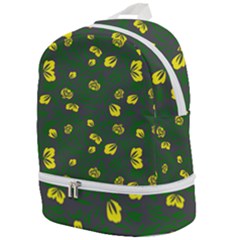 Yellow Flowers Zip Bottom Backpack by Eskimos