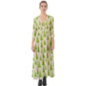 Christmas Green Tree Button Up Boho Maxi Dress View1