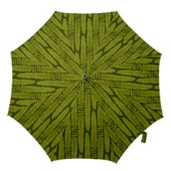 Fern Texture Nature Leaves Hook Handle Umbrellas (large) by Dutashop