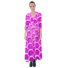 Hexagon Windows Button Up Maxi Dress by essentialimage365