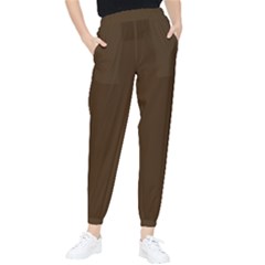 Brunette Brown Tapered Pants by FabChoice